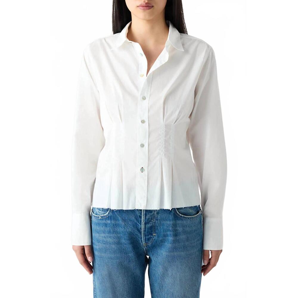 NEW AMO lucinda shirt in white